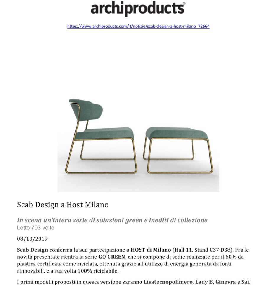 Archiproducts.com - October 08th, 2019 - Italy